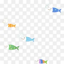 卡通鱼群-空若网 卡通鱼群-空若网