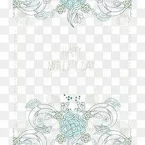 矢量简单花纹背景素材-空若网 矢量简单花纹背景素材-空若网