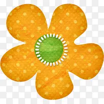 橙色不织布小花-空若网 橙色不织布小花-空若网