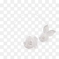 2朵白色纸花-空若网 2朵白色纸花-空若网