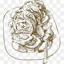 手绘食物-空若网 手绘食物-空若网