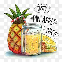 手绘菠萝免抠图下载-空若网 手绘菠萝免抠图下载-空若网