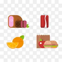 扁平化食物图标-空若网 扁平化食物图标-空若网