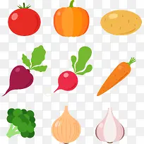 扁平化蔬菜水果-空若网 扁平化蔬菜水果-空若网