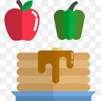 卡通扁平化水果-空若网 卡通扁平化水果-空若网