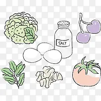 矢量水果蔬菜-空若网 矢量水果蔬菜-空若网