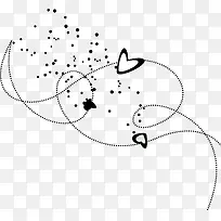 黑色线条爱心-空若网 黑色线条爱心-空若网