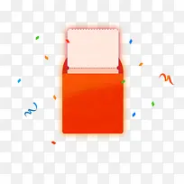 橙色卡片飞舞彩带图片-空若网 橙色卡片飞舞彩带图片-空若网