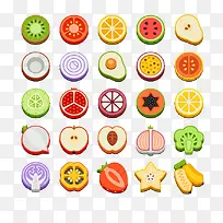 美味水果蔬菜俯视图-空若网 美味水果蔬菜俯视图-空若网