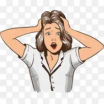 惊讶的女孩-空若网 惊讶的女孩-空若网