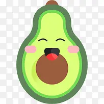 卡通牛油果装饰贴纸-空若网 卡通牛油果装饰贴纸-空若网