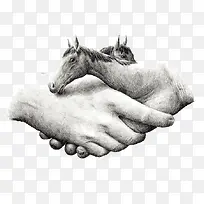 素描画插画马-空若网 素描画插画马-空若网