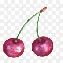 卡通手绘水果装饰海报设计樱桃-空若网 卡通手绘水果装饰海报设计樱桃-空若网