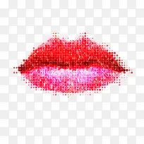 水彩画红唇矢量素材-空若网 水彩画红唇矢量素材-空若网