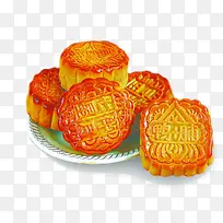 食物图案食物卡通 精美月饼-空若网 食物图案食物卡通 精美月饼-空若网