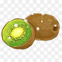 手绘猕猴桃水果元素-空若网 手绘猕猴桃水果元素-空若网