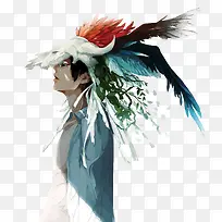 矢量土著小哥-空若网 矢量土著小哥-空若网