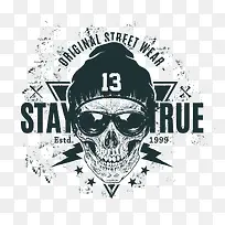 时尚个性潮流骷髅T恤印花-空若网 时尚个性潮流骷髅T恤印花-空若网