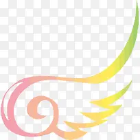 彩色线条翅膀-空若网 彩色线条翅膀-空若网