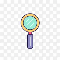 卡通放大镜免抠素材-空若网 卡通放大镜免抠素材-空若网