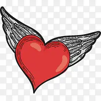 长了翅膀的爱心-空若网 长了翅膀的爱心-空若网