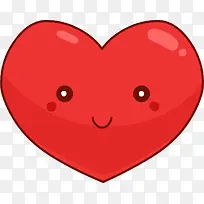 红色幸福日微笑爱心-空若网 红色幸福日微笑爱心-空若网