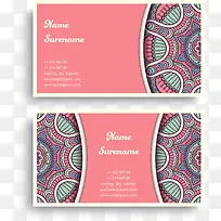 时尚民族花纹名片-空若网 时尚民族花纹名片-空若网