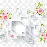 花朵电视背景墙-空若网 花朵电视背景墙-空若网