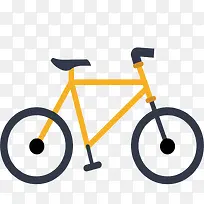 矢量扁平自行车素材-空若网 矢量扁平自行车素材-空若网
