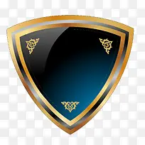 手绘矢量金色盾免费下载-空若网 手绘矢量金色盾免费下载-空若网