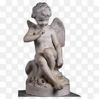 可爱天使雕塑-空若网 可爱天使雕塑-空若网