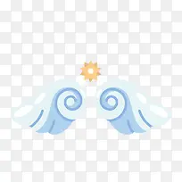 可爱天使翅膀矢量图-空若网 可爱天使翅膀矢量图-空若网