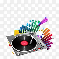 潮流音乐背景矢量素材-空若网 潮流音乐背景矢量素材-空若网