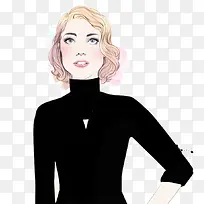 插画美女-空若网 插画美女-空若网