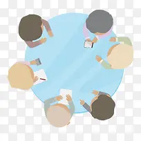 卡通扁平化人物开会设计-空若网 卡通扁平化人物开会设计-空若网