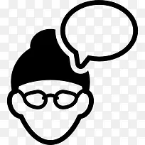 老太太与Speeh Balloon 图标-空若网 老太太与Speeh Balloon 图标-空若网