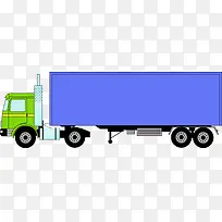 集装箱卡车矢量图-空若网 集装箱卡车矢量图-空若网