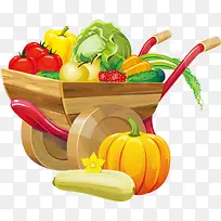 矢量推车里的蔬菜-空若网 矢量推车里的蔬菜-空若网