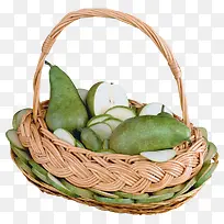 一篮子梨苹果水果-空若网 一篮子梨苹果水果-空若网