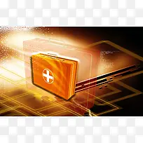 医药箱科技背景-空若网 医药箱科技背景-空若网