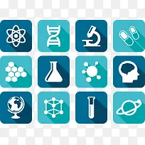 一套漂亮的扁平化医学图标设计-空若网 一套漂亮的扁平化医学图标设计-空若网