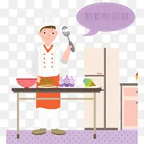 烘焙课堂插画-空若网 烘焙课堂插画-空若网