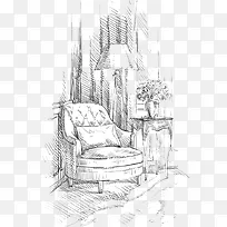 室内设计手绘背景-空若网 室内设计手绘背景-空若网