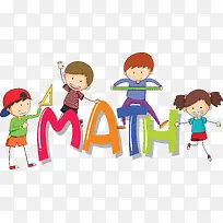 卡通儿童数学海报-空若网 卡通儿童数学海报-空若网