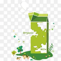 奶牛水果牛奶-空若网 奶牛水果牛奶-空若网