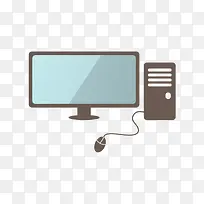 电脑屏幕和主机-空若网 电脑屏幕和主机-空若网