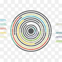 圆环状信息图表-空若网 圆环状信息图表-空若网