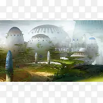 白色城堡动画场景-空若网 白色城堡动画场景-空若网