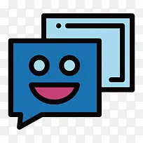 扁平化笑脸PNG下载-空若网 扁平化笑脸PNG下载-空若网