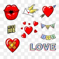 矢量亲吻-空若网 矢量亲吻-空若网